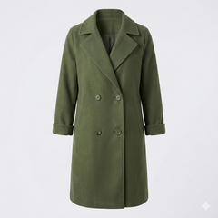 Women’s Longline Double-Breasted Coat