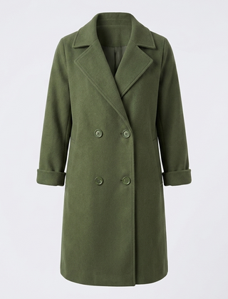 Women’s Longline Double-Breasted Coat