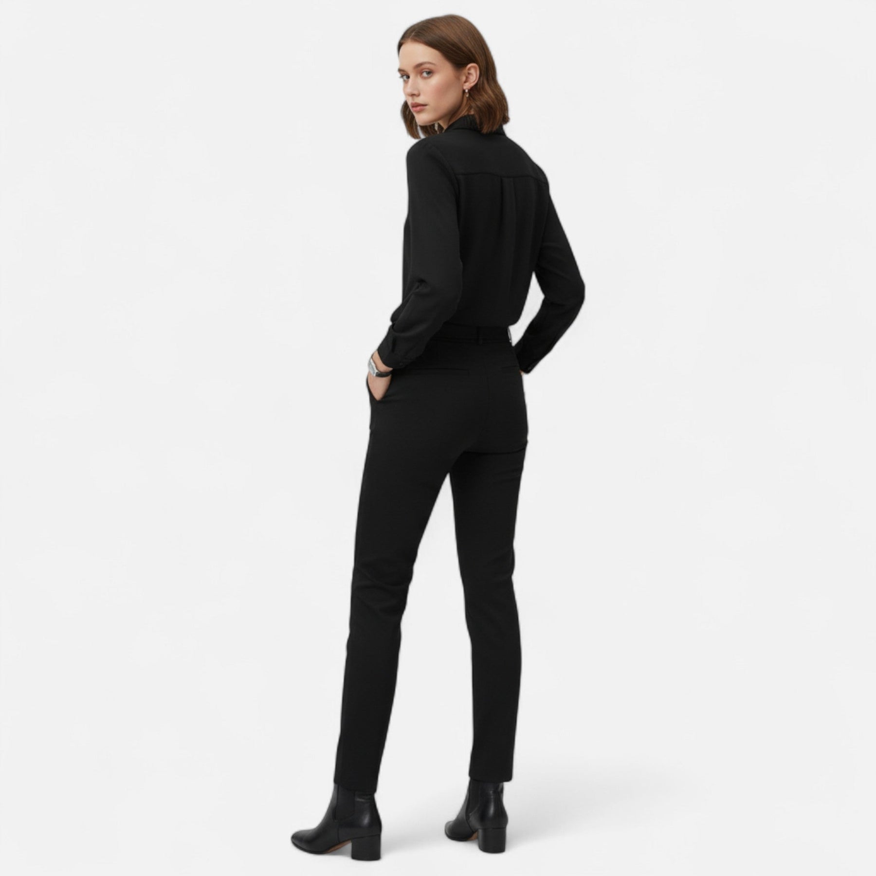 Women’s V-Neck Long-Sleeve Blouse
