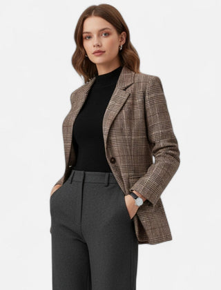 Women’s Tailored Check Blazer