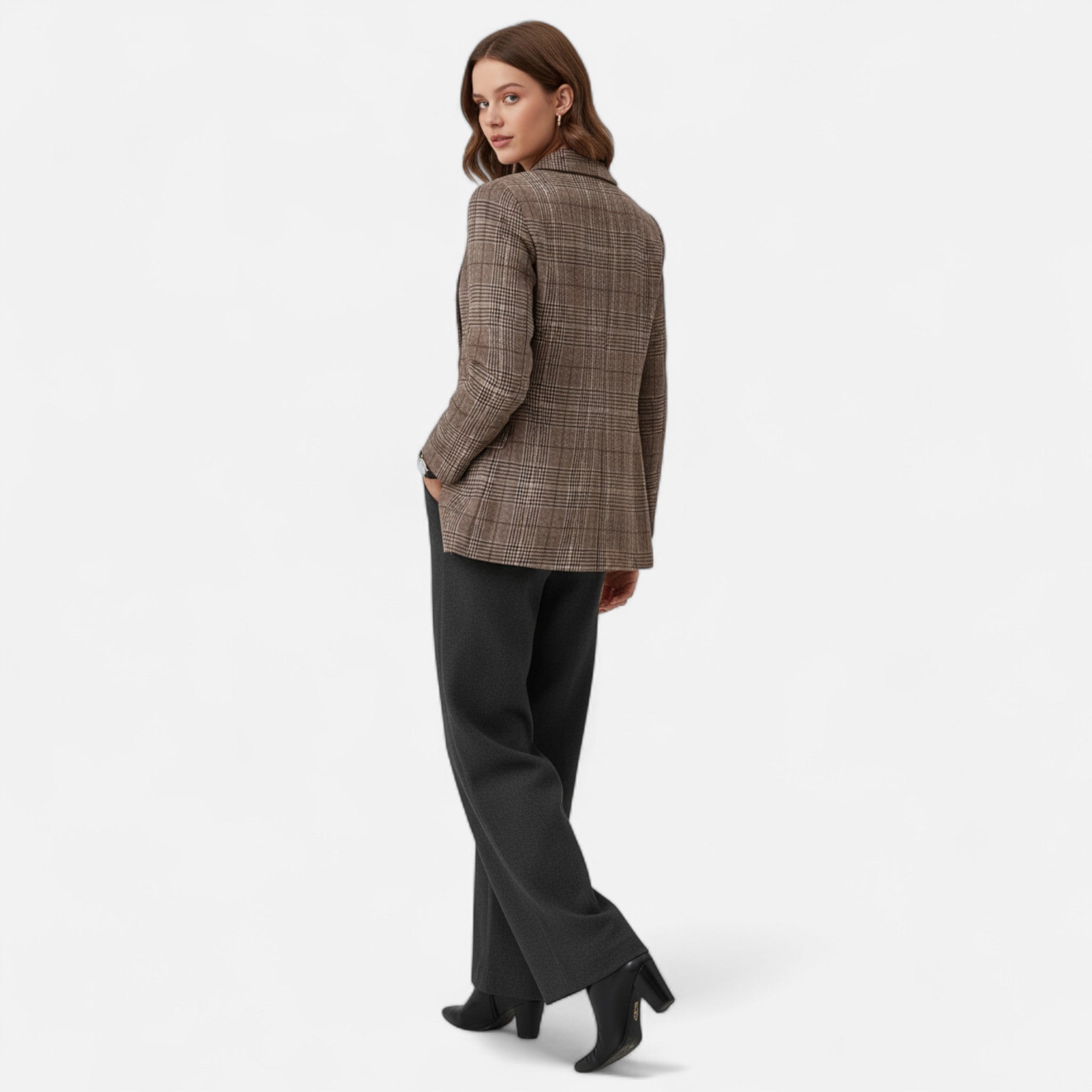 Women’s Tailored Check Blazer