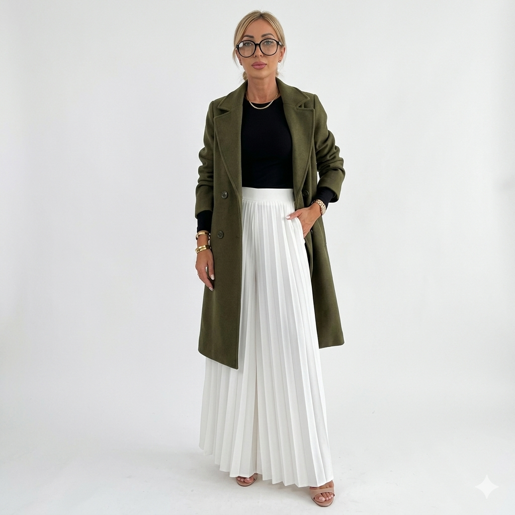 Women’s Longline Double-Breasted Coat