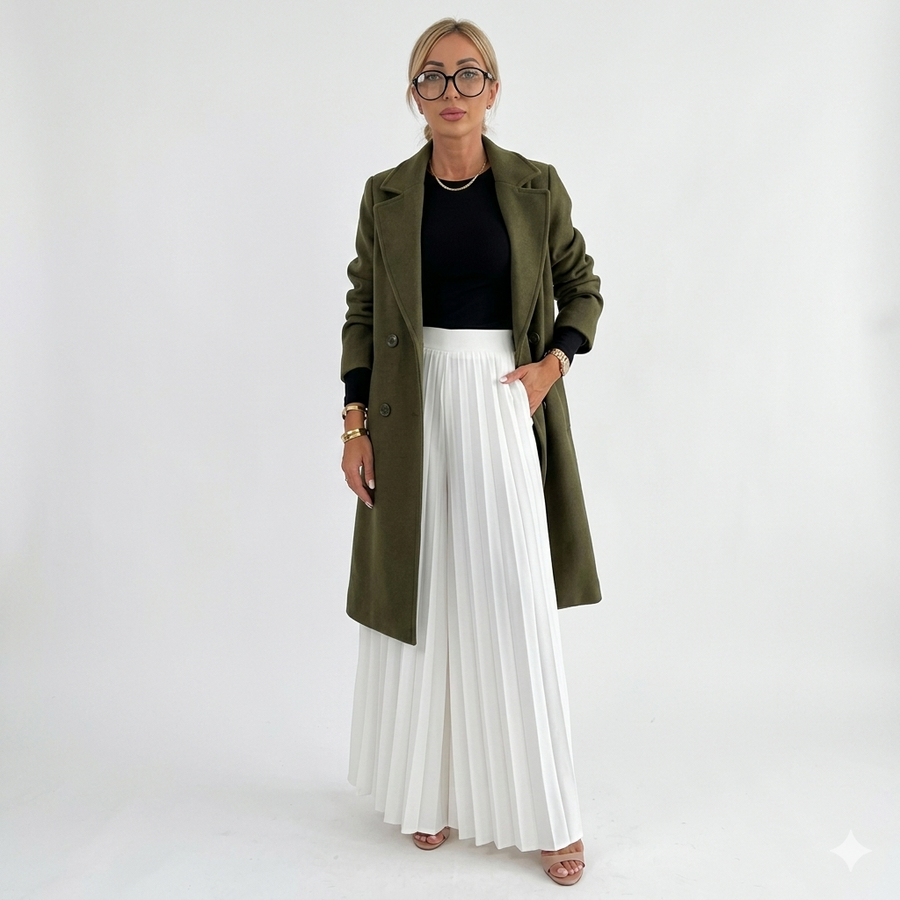 Women’s Longline Double-Breasted Coat