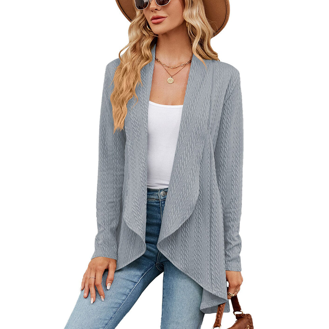 Chloe Open Front Long Cardigan