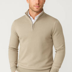 Christopher Half Zip High Neck Sweater