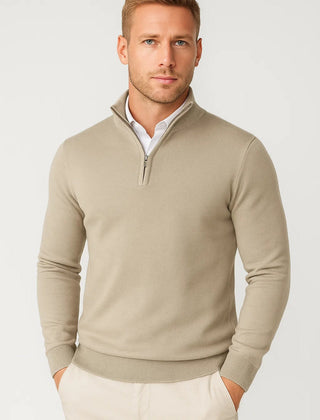 Christopher Half Zip High Neck Sweater