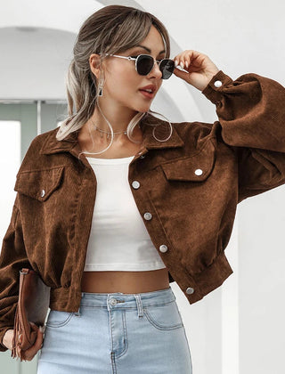 Women’s Cropped Corduroy Jacket