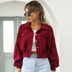 Women’s Cropped Corduroy Jacket