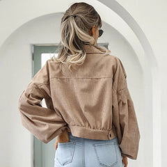 Women’s Cropped Corduroy Jacket