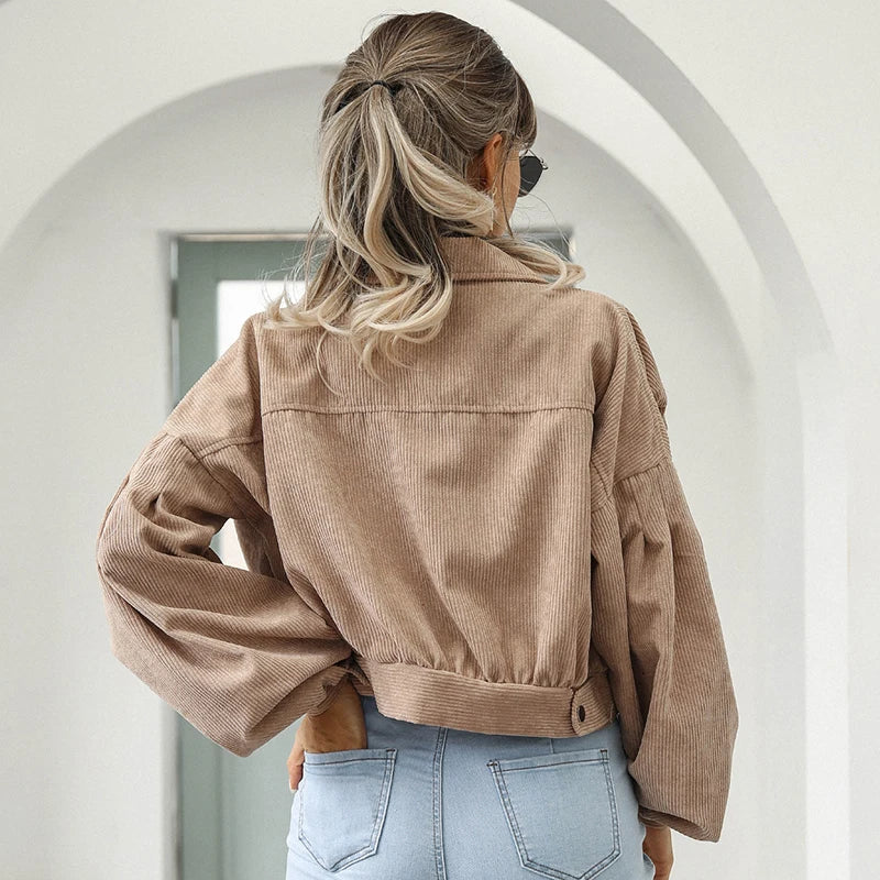 Women’s Cropped Corduroy Jacket