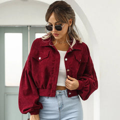 Women’s Cropped Corduroy Jacket