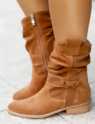 Women’s Slouchy Faux-Suede Ankle Boots