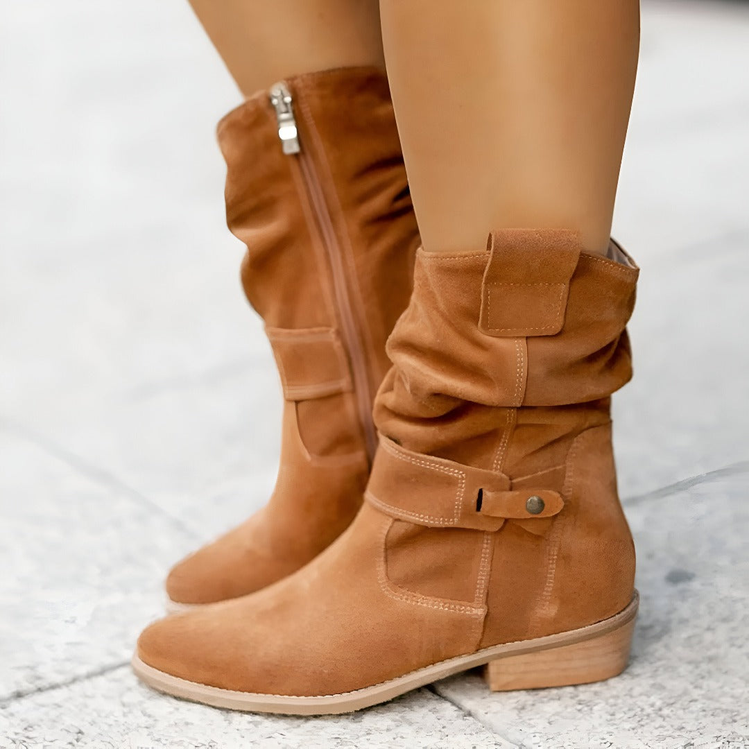 Women’s Slouchy Faux-Suede Ankle Boots