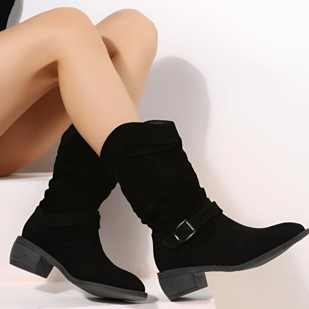 Women’s Slouchy Faux-Suede Ankle Boots