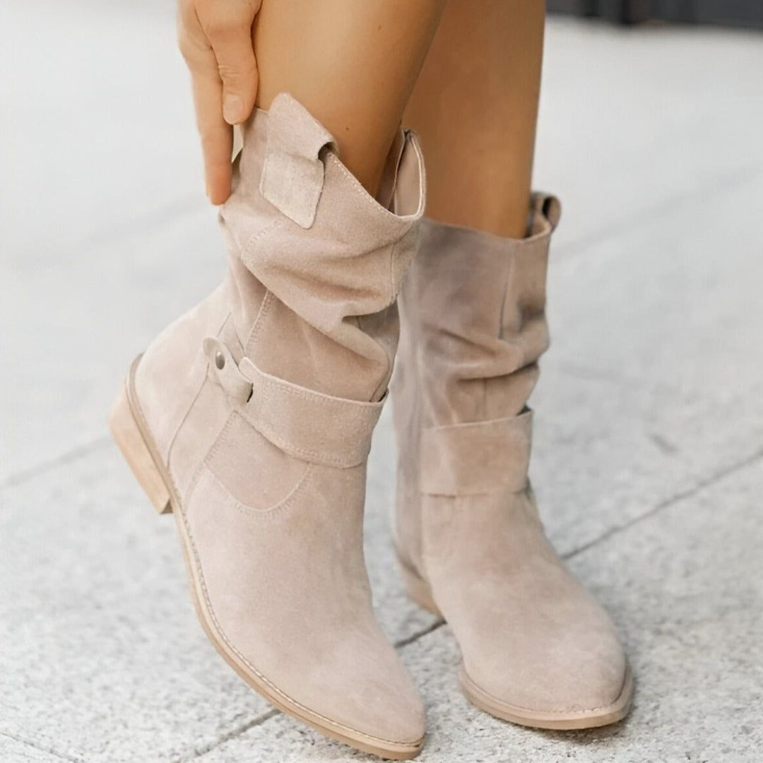 Women’s Slouchy Faux-Suede Ankle Boots