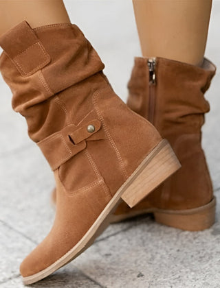 Women’s Slouchy Faux-Suede Ankle Boots