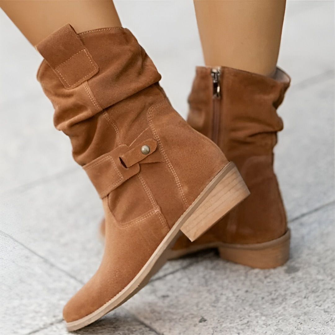 Women’s Slouchy Faux-Suede Ankle Boots