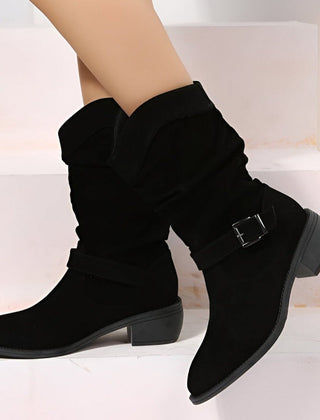 Women’s Slouchy Faux-Suede Ankle Boots