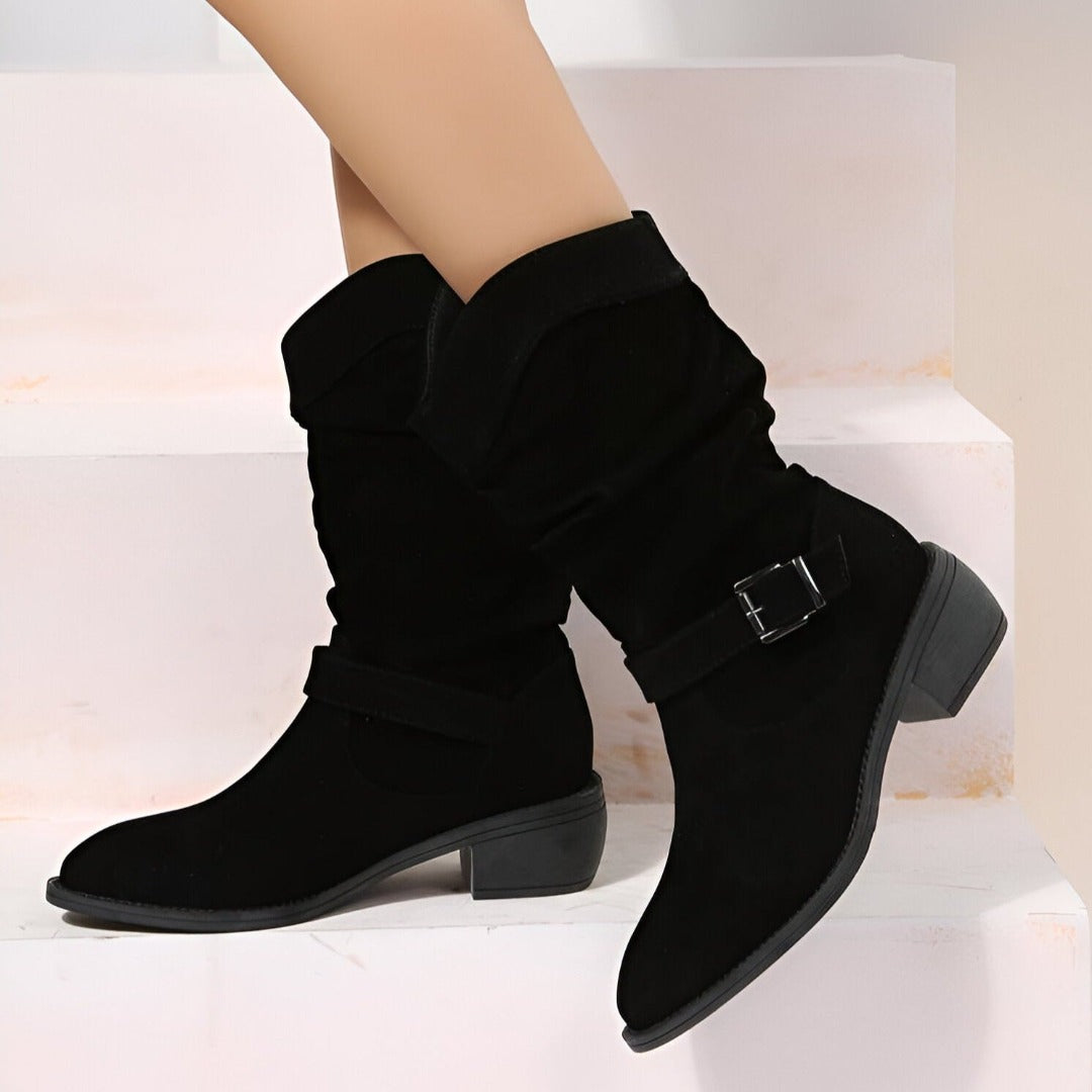 Women’s Slouchy Faux-Suede Ankle Boots