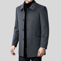 Men’s Classic Wool-Blend Overcoat