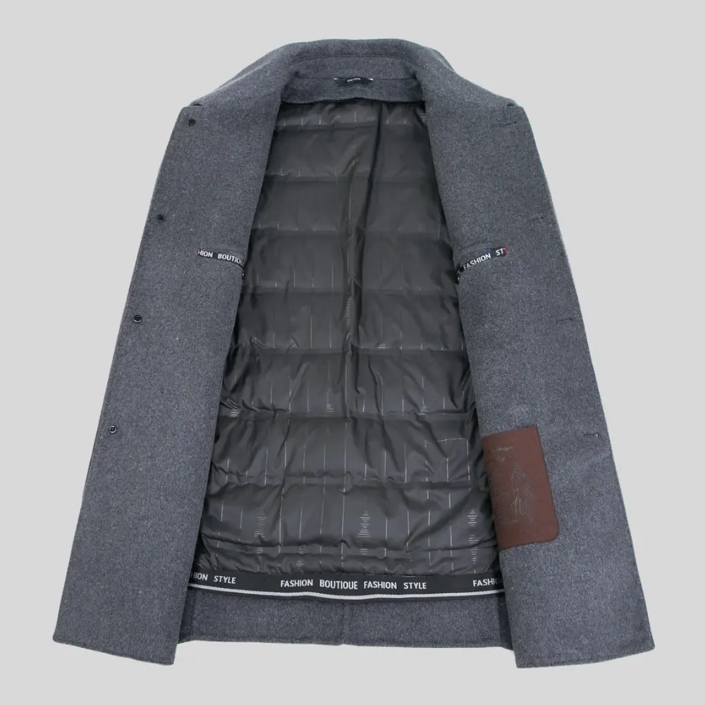 Men’s Classic Wool-Blend Overcoat