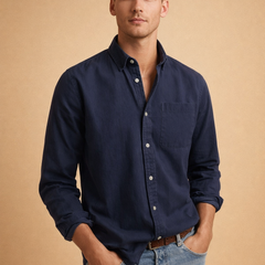 Men’s Cotton-Blend Casual Shirt