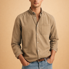 Men’s Cotton-Blend Casual Shirt