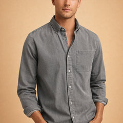 Men’s Cotton-Blend Casual Shirt
