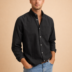 Men’s Cotton-Blend Casual Shirt