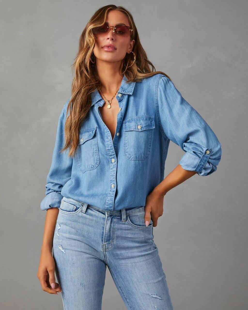 Women’s Relaxed Denim Shirt