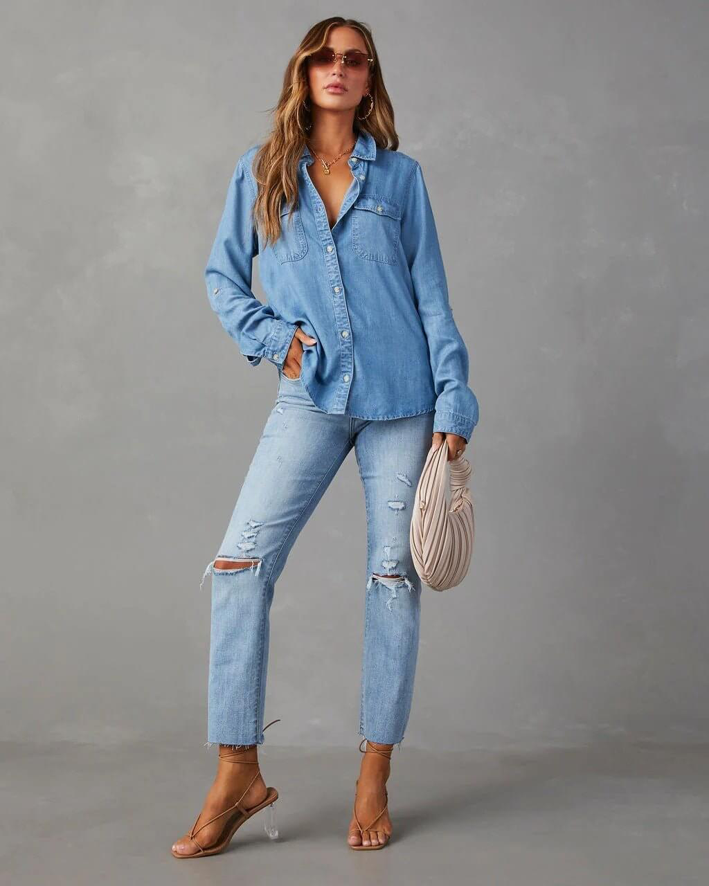 Women’s Relaxed Denim Shirt