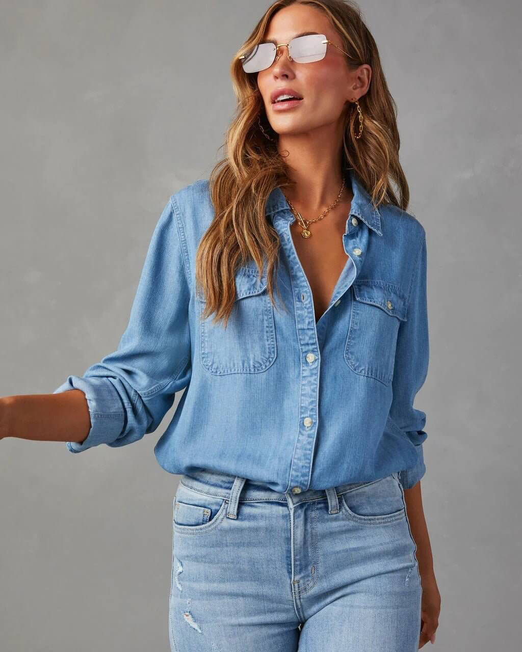 Women’s Relaxed Denim Shirt