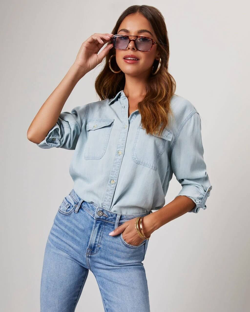 Women’s Relaxed Denim Shirt