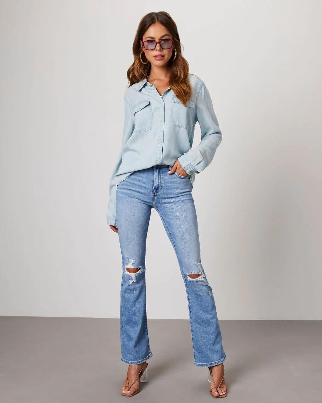 Women’s Relaxed Denim Shirt