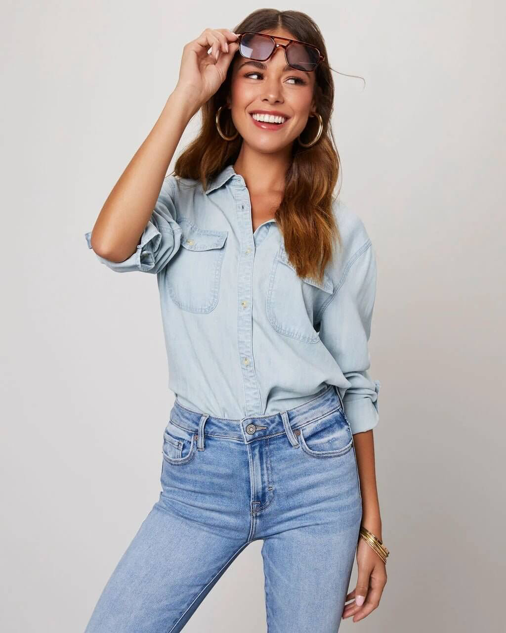 Women’s Relaxed Denim Shirt