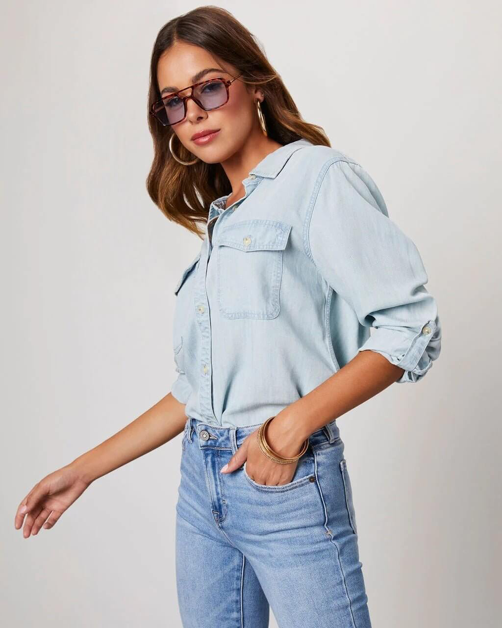 Women’s Relaxed Denim Shirt