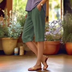 Alice Relaxed Pocket Knee-Length Trousers