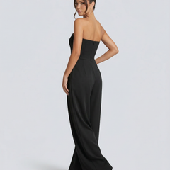 Women’s Strapless Wide-Leg Jumpsuit