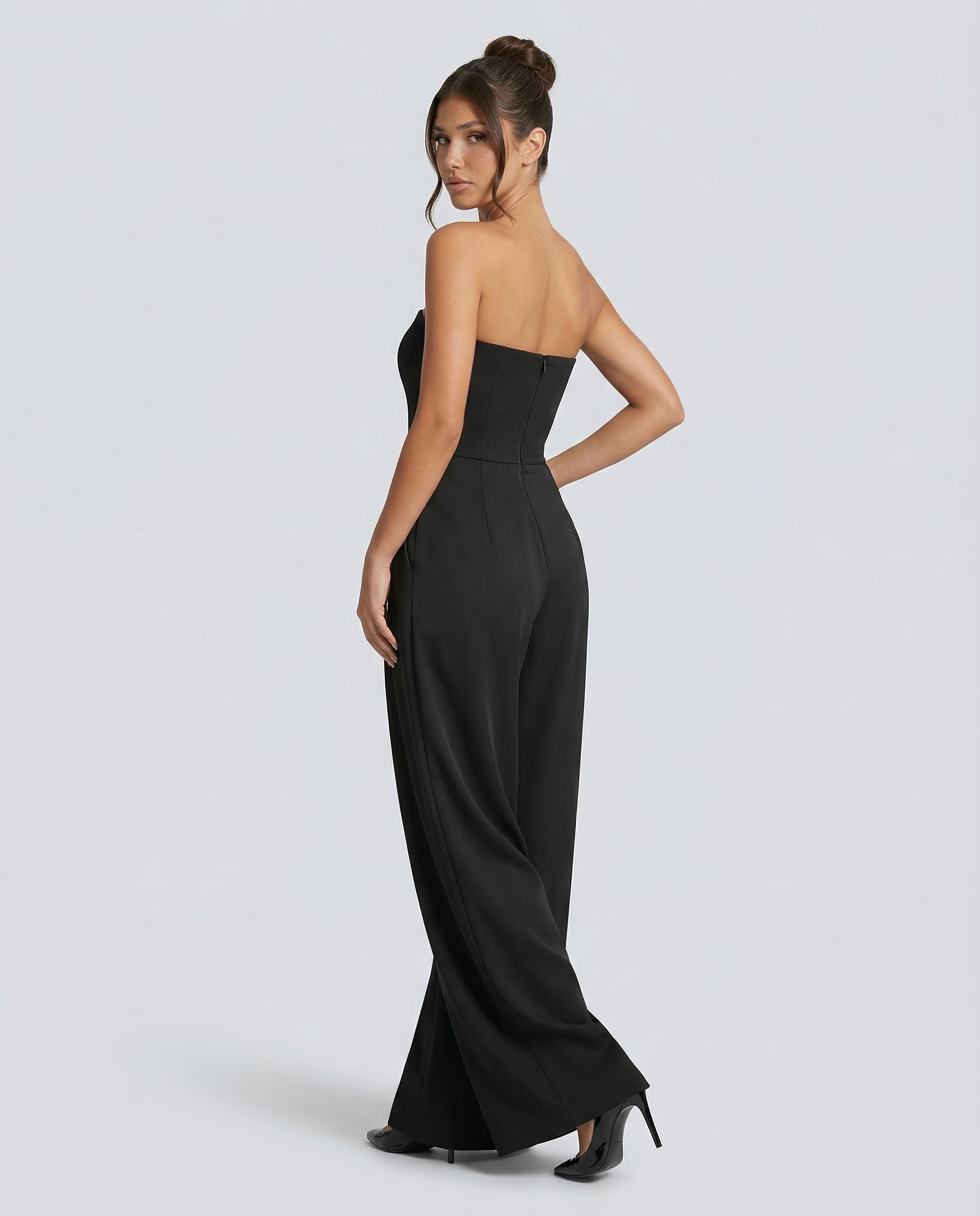 Women’s Strapless Wide-Leg Jumpsuit