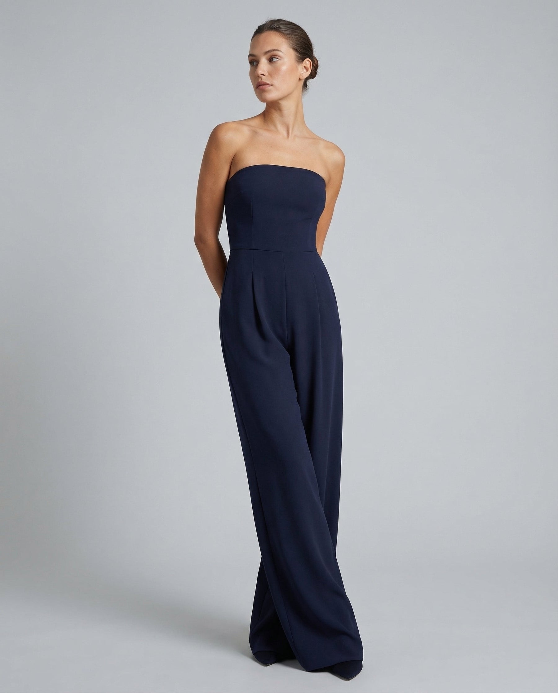 Women’s Strapless Wide-Leg Jumpsuit
