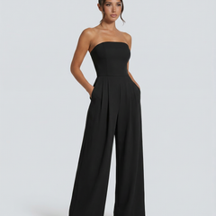 Women’s Strapless Wide-Leg Jumpsuit