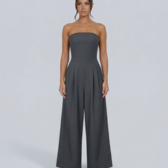 Women’s Strapless Wide-Leg Jumpsuit