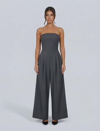 Women’s Strapless Wide-Leg Jumpsuit
