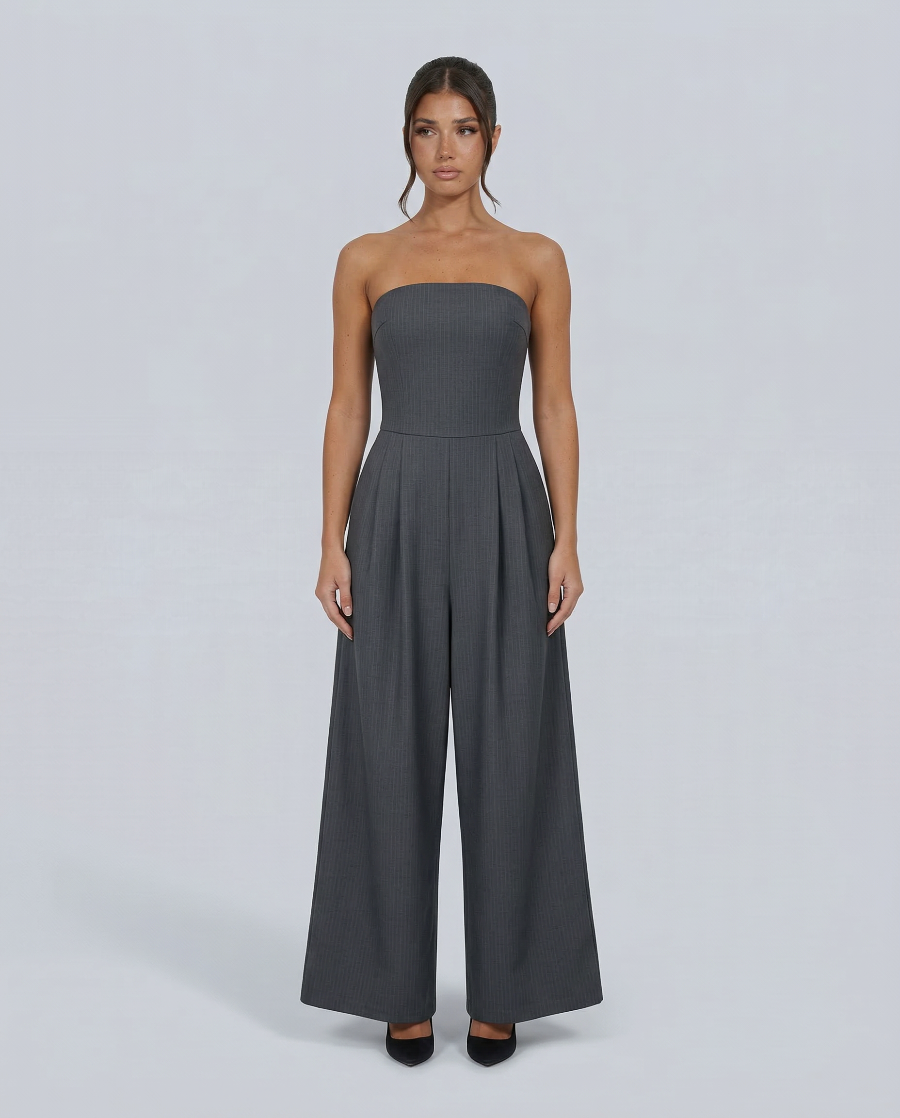 Women’s Strapless Wide-Leg Jumpsuit