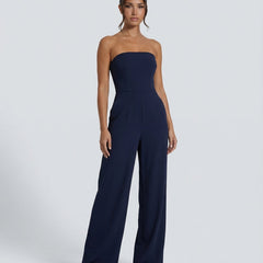 Women’s Strapless Wide-Leg Jumpsuit