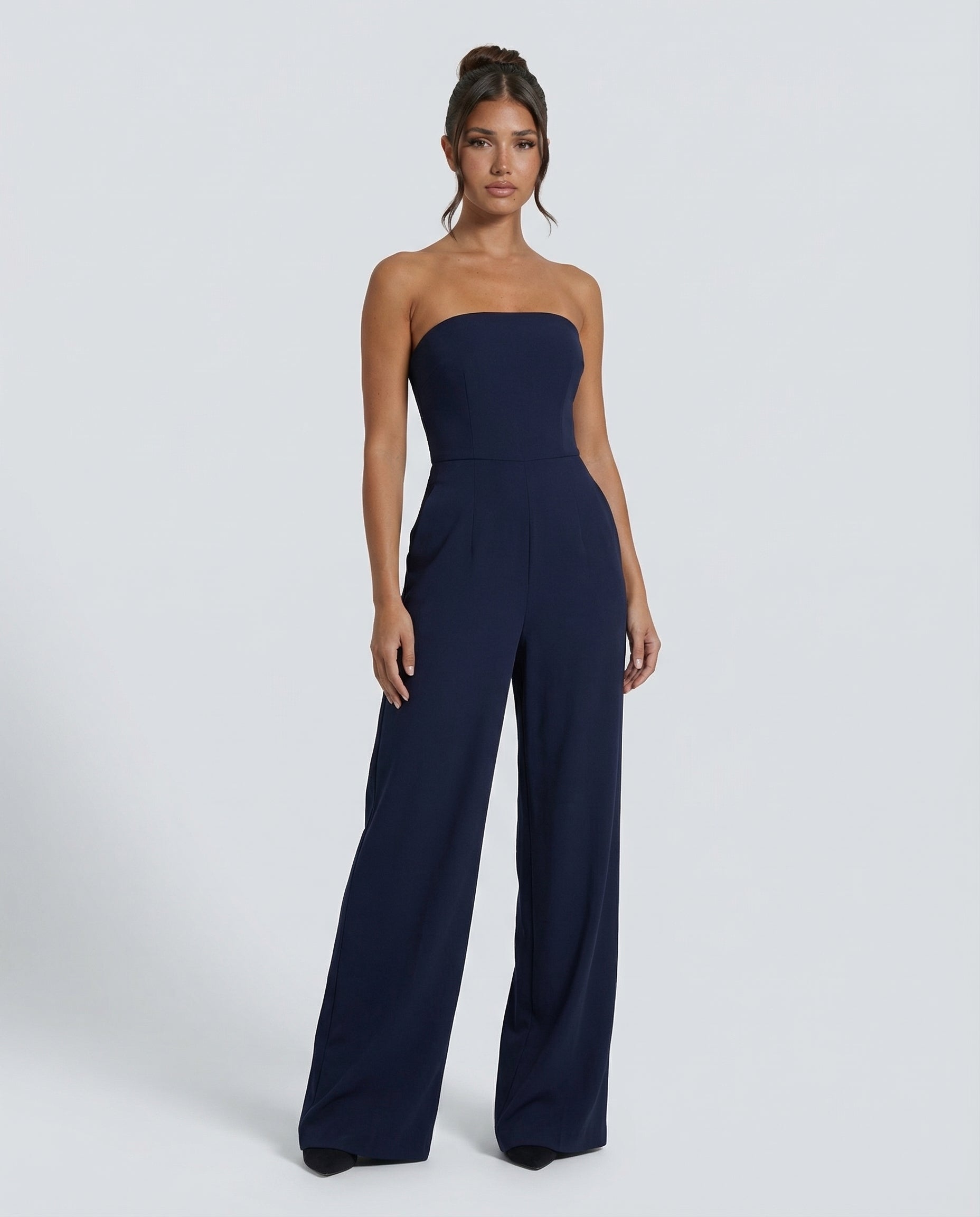 Women’s Strapless Wide-Leg Jumpsuit