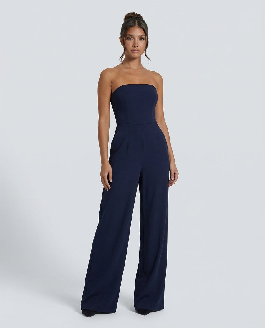 Women’s Strapless Wide-Leg Jumpsuit
