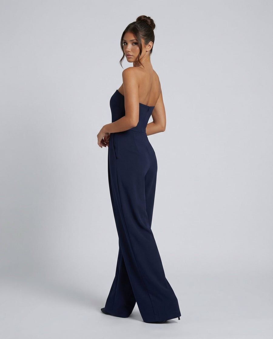 Women’s Strapless Wide-Leg Jumpsuit