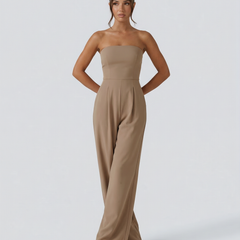 Women’s Strapless Wide-Leg Jumpsuit