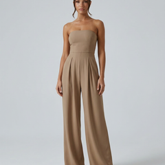 Women’s Strapless Wide-Leg Jumpsuit